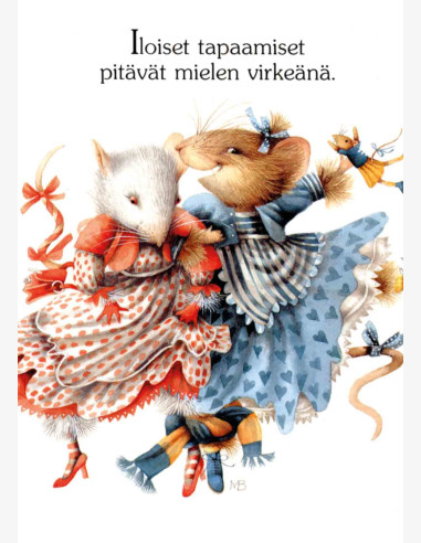 Marjolein Bastin -Vera the Mouse-postikortti