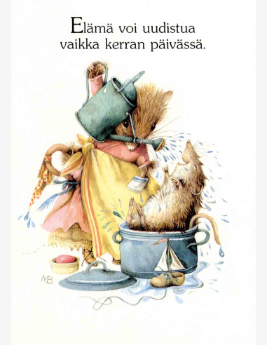 Marjolein Bastin -Vera the Mouse-postikortti